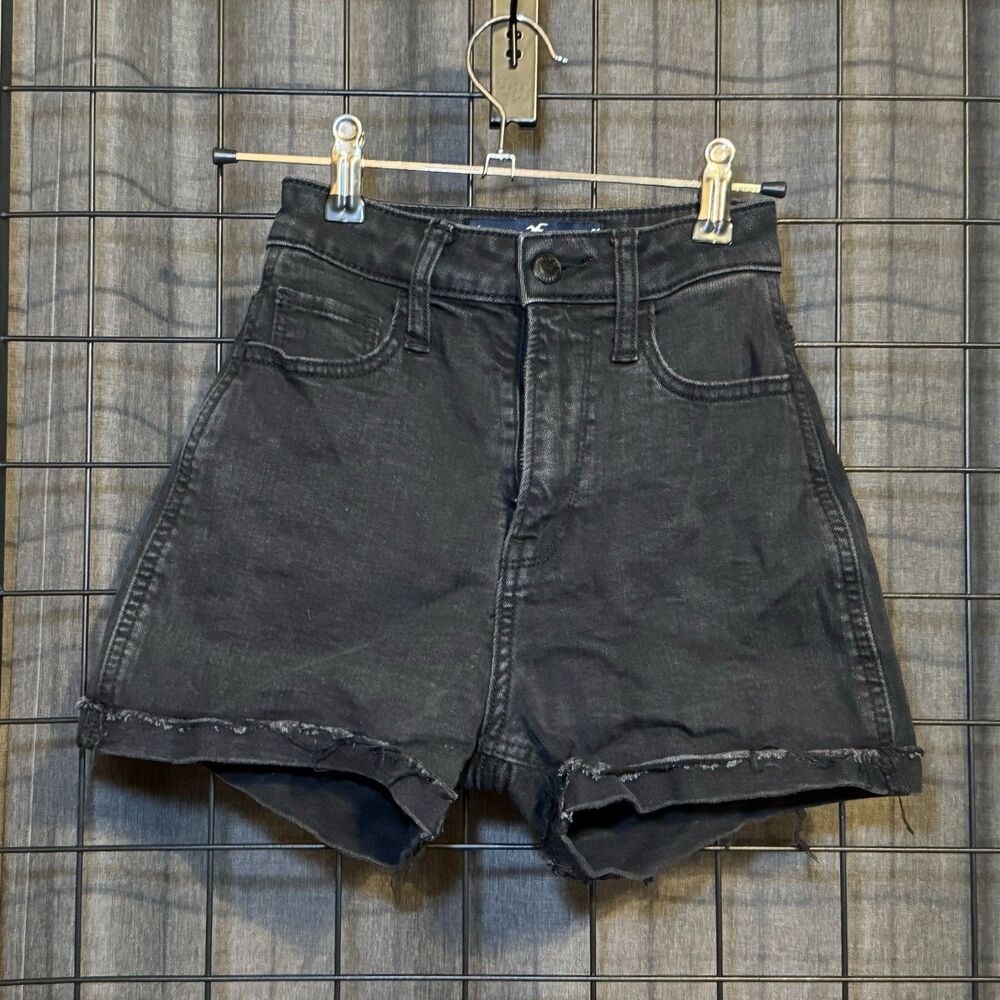 Hollister | black denim shorts